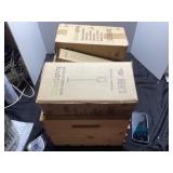 Wooden Mystery Box Containing Various Unspecified