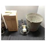 Efficient Lighting Pendant Fixture and Galvanized