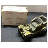 Banthrico Brass-Tone Metal Model T Car Coin Bank w