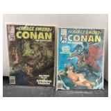 Two Issues of 'The Savage Sword of Conan the Barba