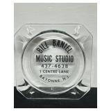 Vintage Advertising Ashtray for Bill Baniel Music