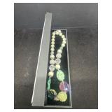 Multicolored Beaded Necklace with Adjustable Clasp