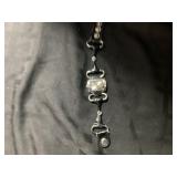 Geneva Quartz Watch with New Battery and Leather S