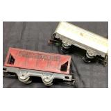 Vintage Metal Train Cars Featuring Pennsylvania an