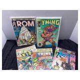 Misc Marvel Comic Book Lot Featuring ROM, The Thin