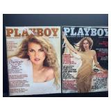 Two 1981 Playboy Magazines: June and January Issue