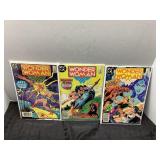 3 Vintage Wonder Woman Comic Books from DC Comics