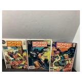 Three Wonder Woman Comic Books with 50 Cent Covers