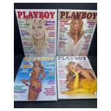 4 Playboy Magazines from 1995