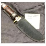 Western L36 Fixed Blade Knife with Leather Handle