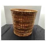 Woven Cane Basket, Approximately 11 Inches Tall x