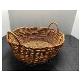 Handwoven Wicker Basket with Dual Handles, Approxi