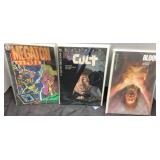 Three Comic Books: Megaton Man, Batman The Cult, a
