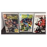 Three Marvel Comic Books Including Wolverine and T