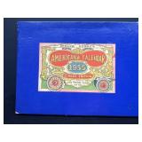1955 Americana Circus Calendar by Evelyn Curro in