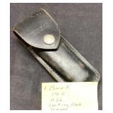 Buck 110 Folding Knife with Leather Sheath, 9 Inch