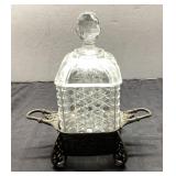 Meriden Britannia Co. Biscuit Jar, Pattern  ?