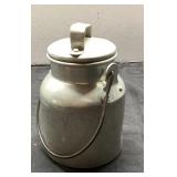 Metal Milk Can with Handle, 6 Inches Tall