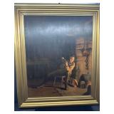 Prang Chromolithograph Boyhood of Lincoln