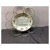 6-Inch Plate in Metal Wire Stand with Lord