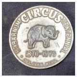 Barnum Circus Centennial Medal, 2 Inches