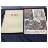 Circus Book with Ringling Bros Ephemera