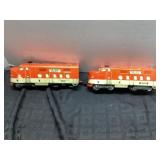Pair Marx Tin Southern Pacific Trains