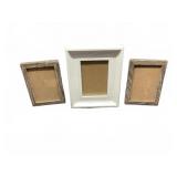 Three Wooden Photo Frames