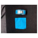 Blue Ceramic and Metal Ladies Watch, New
