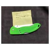 Frost Cutlery Folding Knife Green Handle