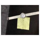 White Analog Wristwatch with New Battery