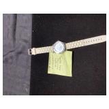 White Resin Wristwatch with New Battery