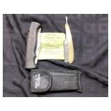 Knife and Multitool Lot With Case