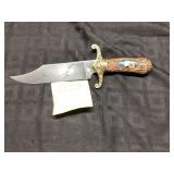 China Fixed Blade Knife with Eagle Motif