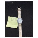 White Analog Wristwatch with New Battery