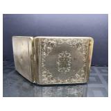 Ornate Engraved Metal Cigarette Case