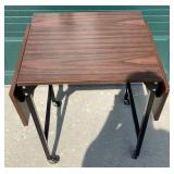 Folding Drop-Leaf Table, Approx 16x36x27