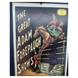 1960 The Great Adam Forepaugh Shows Poster