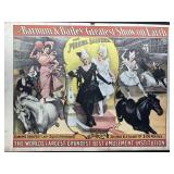 1960 Barnum & Bailey Meers Sisters Circus 19x
