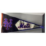 New York Mets Wool Felt Pennant 35 Inch Winning St