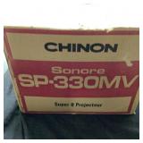 Chinon SP-330MV Super 8 Projector, Powers On