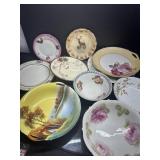 Hand Painted Decorative Plates Lot