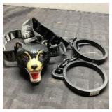 Bear Muzzle Mask With Chain Restraints