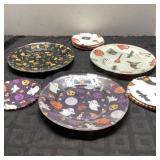 Halloween Candy Plates and Coasters Set