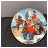 2 Western Movie Icon Plates Gene Autry Riders Club