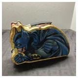 Batman Shaped Metal Lunch Box Tin Collectible