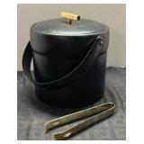 Georges Briard Ice Bucket, Tongs, 10 Inches