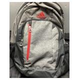 Adidas Grey And Red Backpack With Loadsring