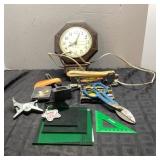 Clock Works and Tools Lot