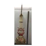 Large Decorative Brass Lyre Clock Pendulum